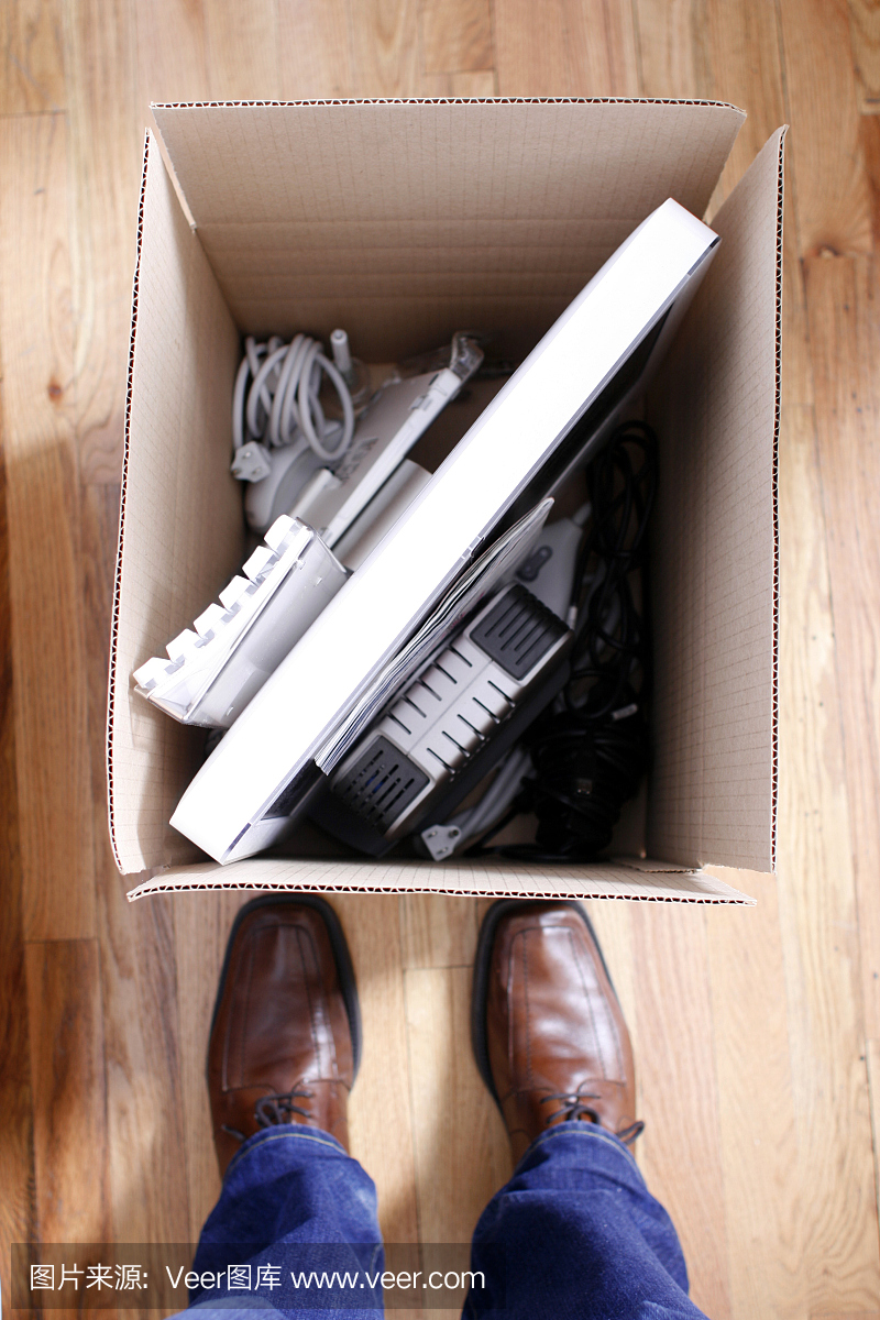 包裝盒-概念移動,儲存或失業(yè)